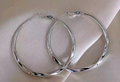 OONACO Silver Tone Hoop Earrings – Classic Everyday Jewellery